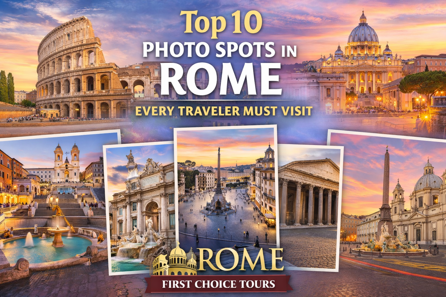 Top 10 Photo Spots in Rome Every Traveler Must Visit- Rome First Choice Tours