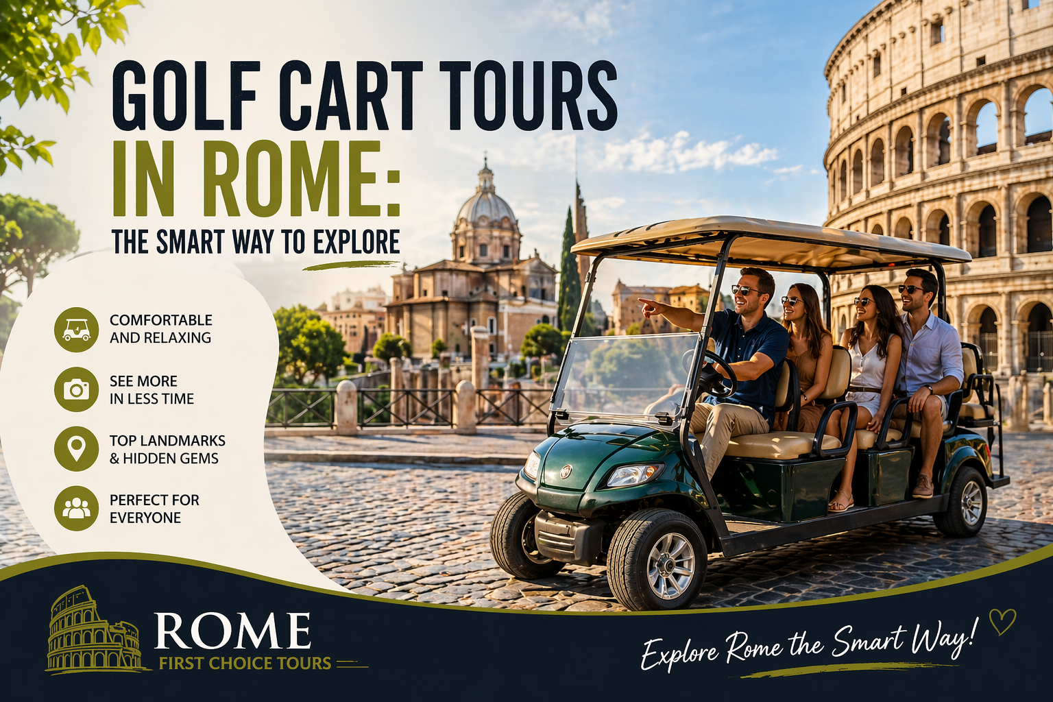 Golf Cart Tours in Rome: The Smart Way to Explore